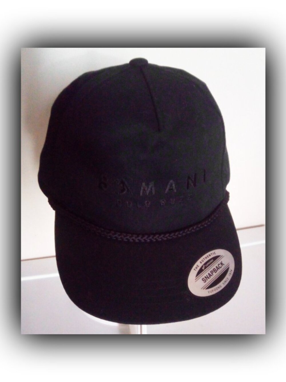 Bomani Cold Buzz Black Snapback Hat *NEW* [Baseball Cap]